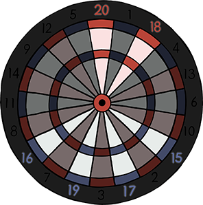 cricket scoring darts