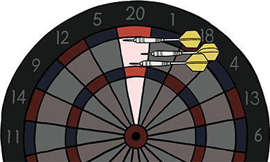 Darts rules and scoring: '01' and 'Cricket' explained with pictures