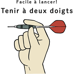 Facile à lancer! Tenir à deux doigts Tenir à deux doigts