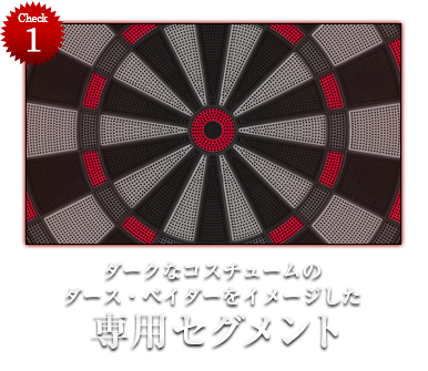 【Check1】ダークなコスチュームのダース・ベイダーをイメージした専用セグメント