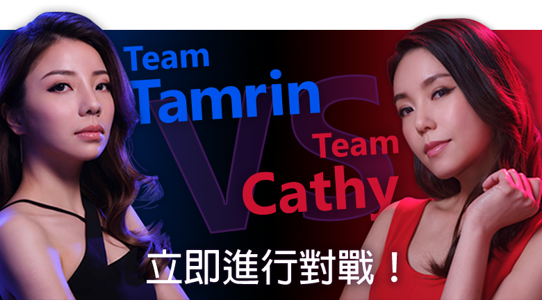 TeamTamrin VS TeamCathy 然後就可以開始進行對戰！