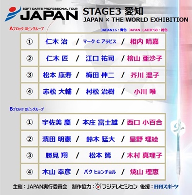 【JAPAN】STAGE3 愛知 EXHIBITION MATCH チーム発表！