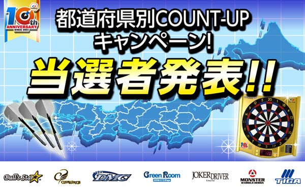 都道府県別COUNT-UPキャンペーン