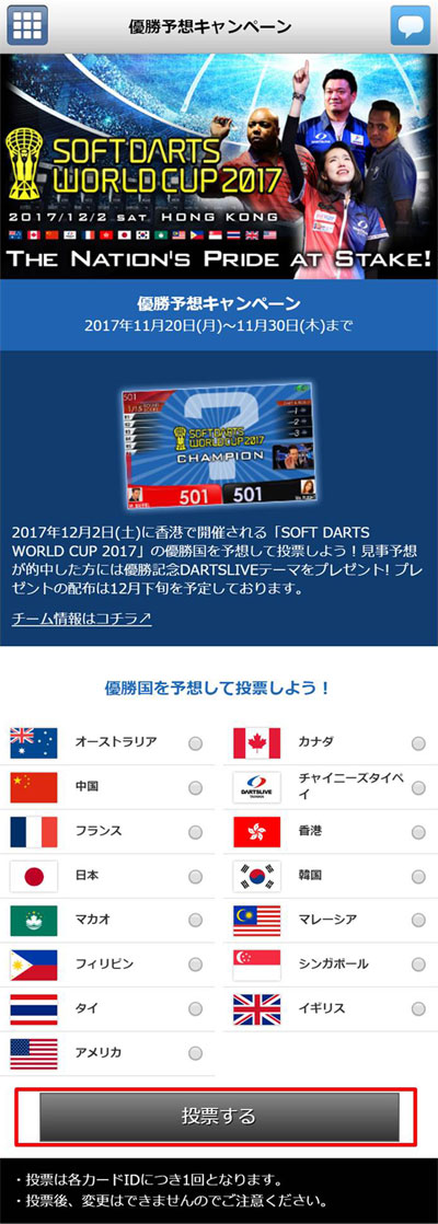 SOFT DARTS WORLD CUP 2017