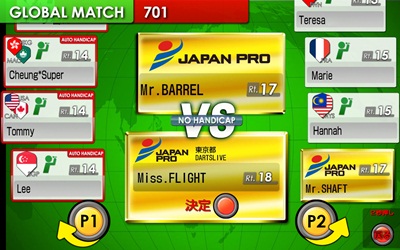 DARTSLIVE2「GLOBAL MATCH」