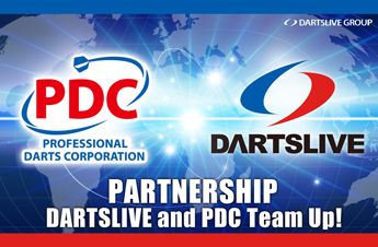 DARTSLIVEがPDCとパートナーシップを結びました！