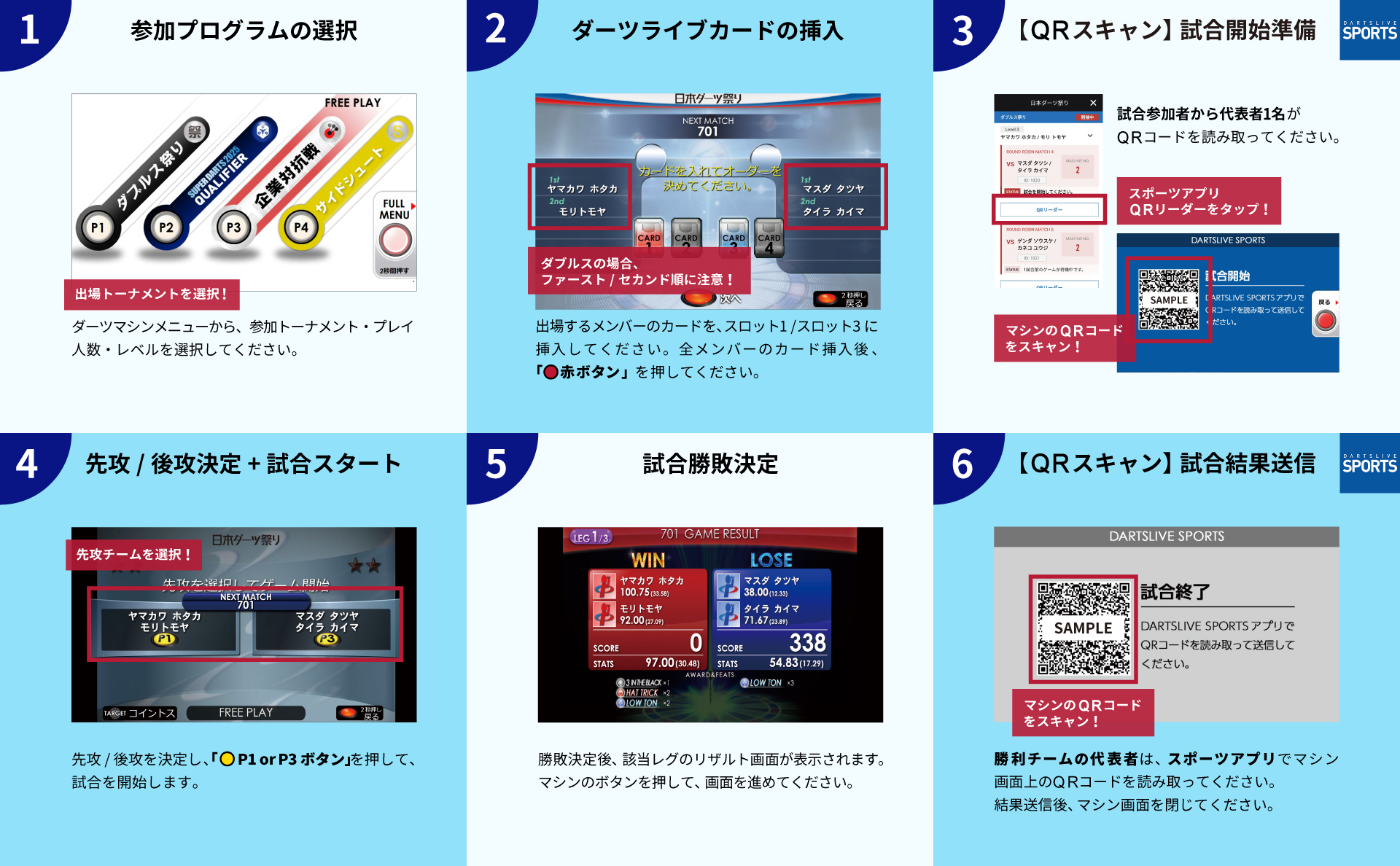 試合進行・マシン操作方法