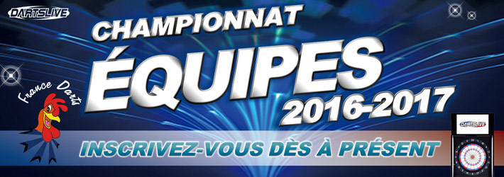 Début des inscriptions au championnat équipes France Darts!