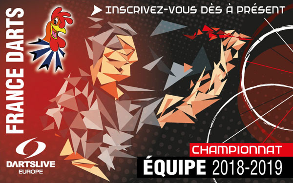 Inscriptions championnat équipes France Darts