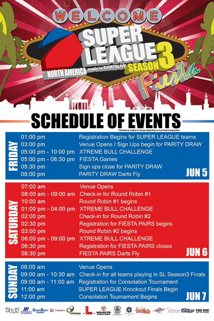 Schedule announcement for SUPER LEAGUE Season 3 Fiesta!! News