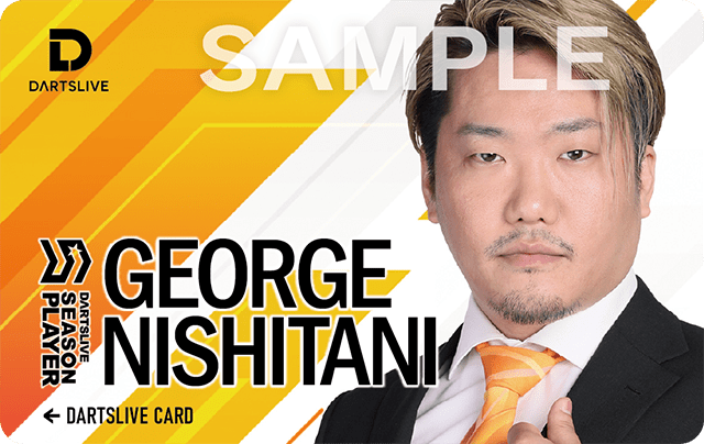 George Nishitani 西谷 譲二 DARTSLIVE CARD
